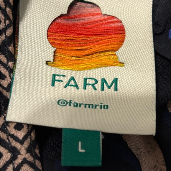 FARM Rio Blue and Gold Mini Dress - Picture 5 of 9